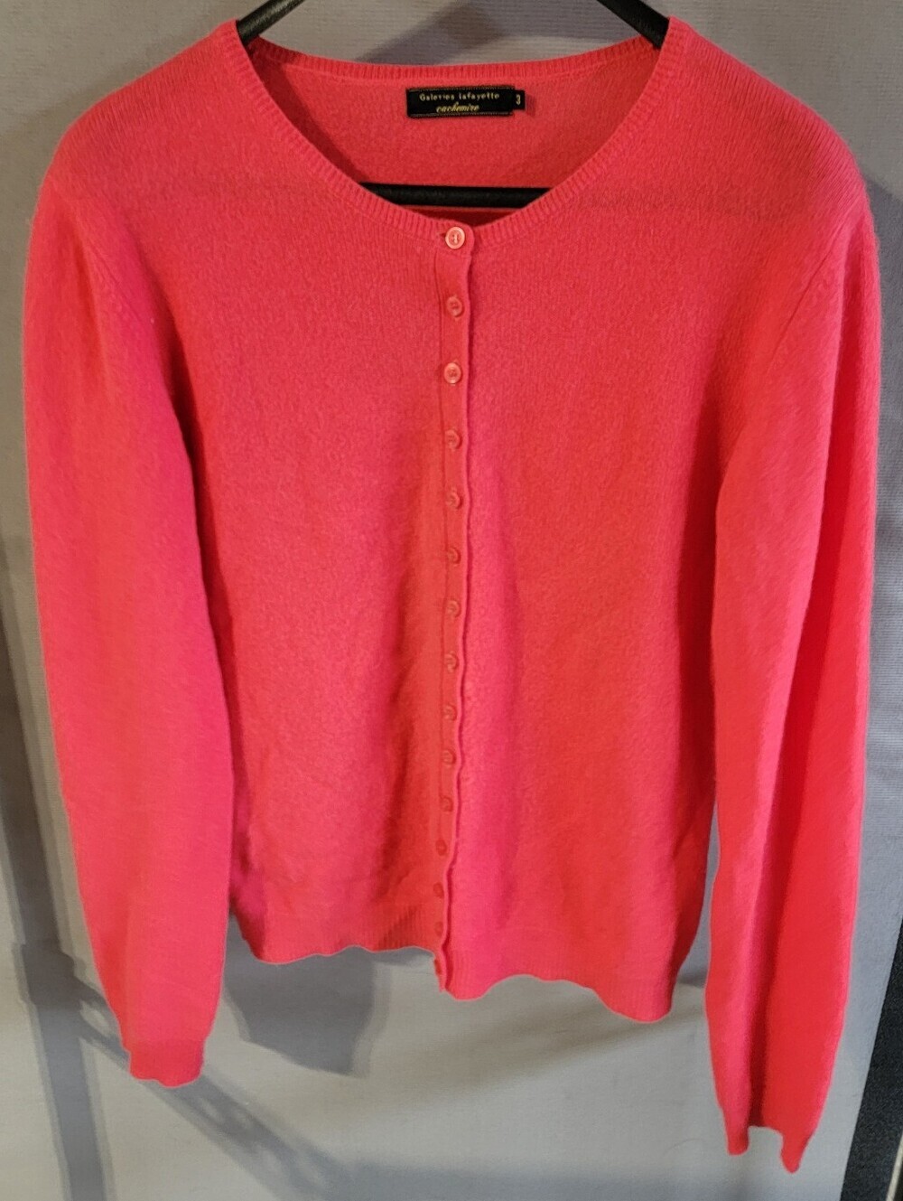 Galeries Lafayette Caahmere Button Up Sweater